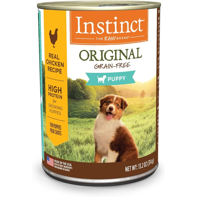 Instinct Original Puppy Grain-Free Real Chicken Recipe Wet Dog Food, 13.2-oz can, case of 6