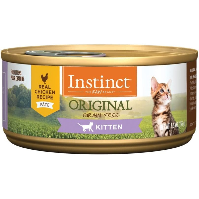 Instinct Original Real Chicken Recipe Grain-Free Pate Kitten Wet Cat Food