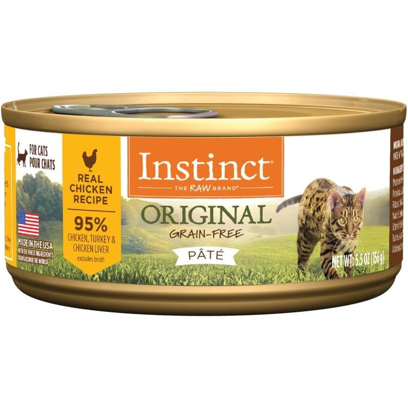 Instinct Original Real Chicken Recipe Grain-Free Pate Wet Cat Food
