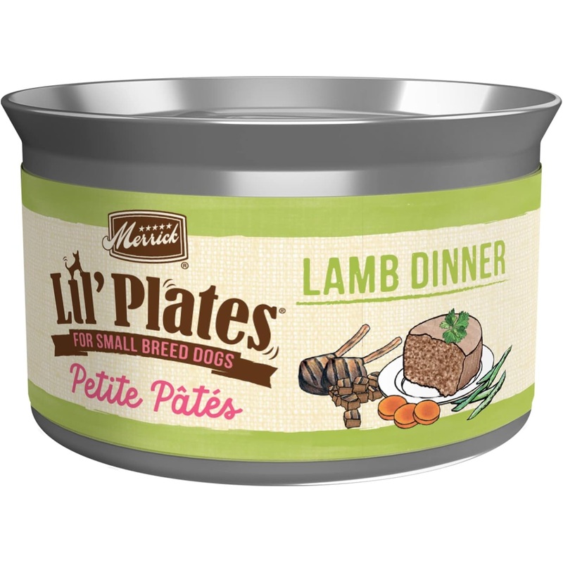 Merrick Lil Plates Petite Pates Adult Grain-Free Lamb Dinner Wet Dog Food 3-oz can, case of 24