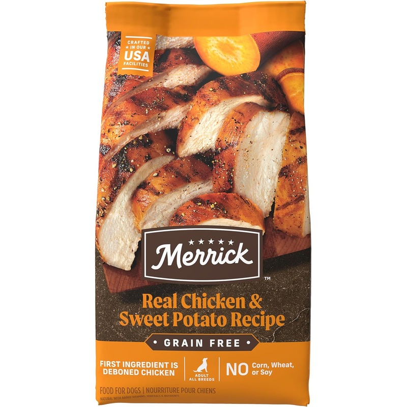 Merrick Real Chicken + Sweet Potato Recipe Grain-Free Adult Dry Dog Food