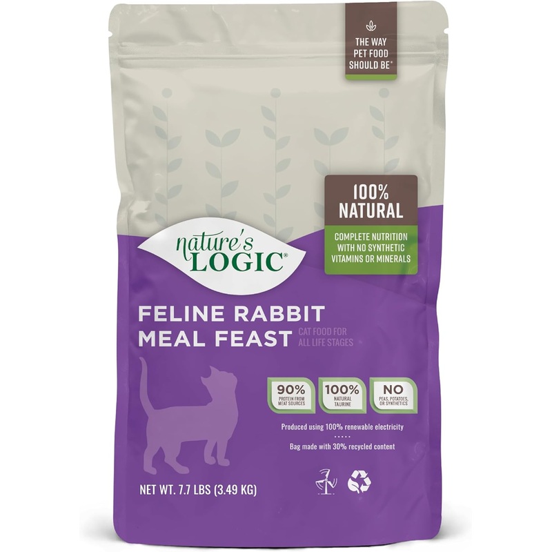 Nature’s Logic Feline Rabbit Meal Feast All Life Stages Dry Cat Food