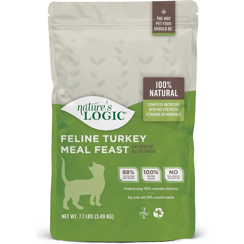 Nature’s Logic Feline Turkey Meal Feast All Life Stages Dry Cat Food