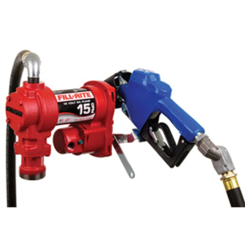 12 VOLT ARCTIC SERIES FUEL TRANSFER PUMP WITH HOSE AND AUTOMATIC NOZZLE – 15 GPM