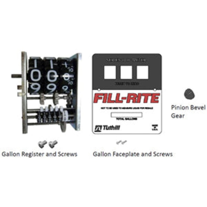 FILL-RITE KIT800GR KIT, 800 SERIES GALLON REGISTER AND FACEPLATE