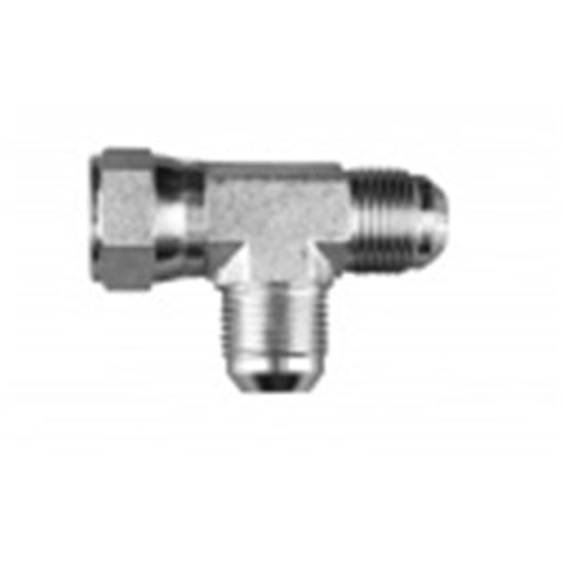 MJ X FJX X MJ – SWIVEL NUT RUN TEE – STL