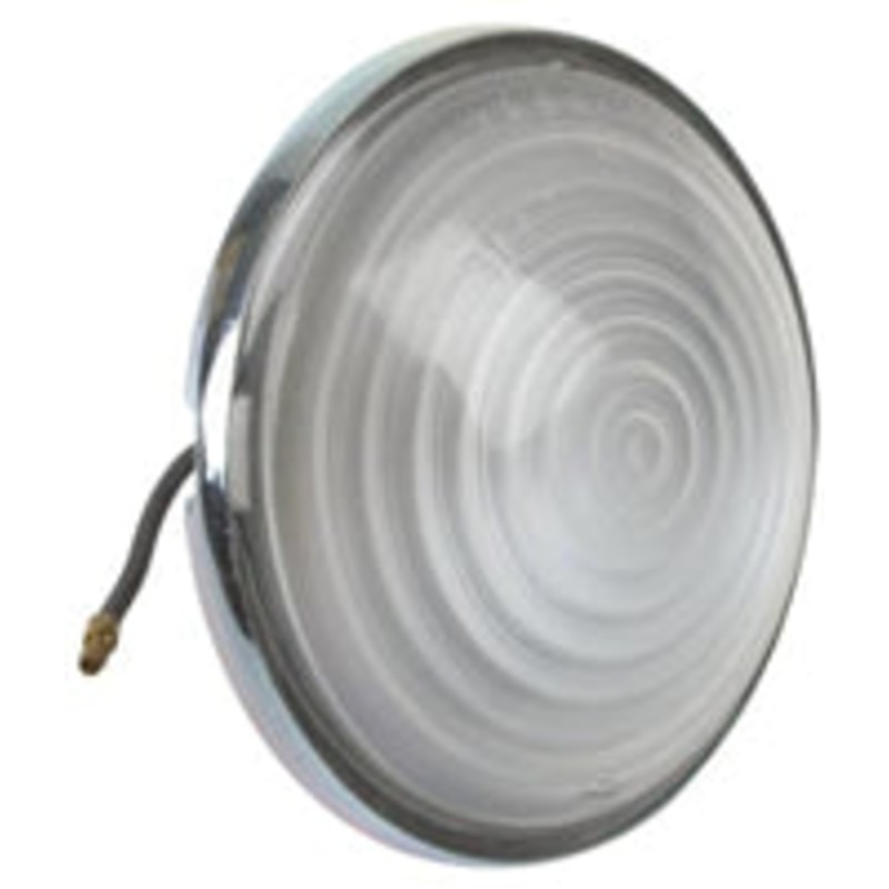 WORKLIGHT BULB ASSEMBLY, FROSTED LENS WITH RINGS. MANUFACTURED IN THE U.S.A