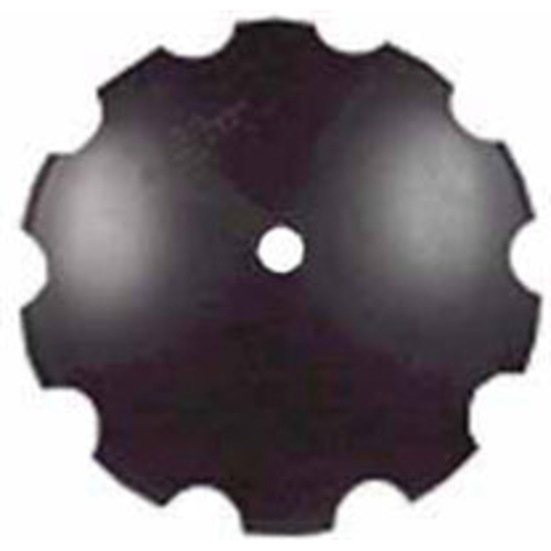 22 INCH X 1/4 INCH NOTCHED DISC BLADE WITH 1-1/2 INCH ROUND AXLE