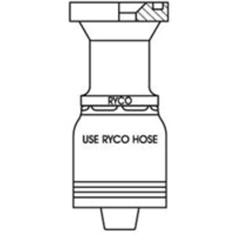 COUPLING, CODE 62 FLANGE WITH 1 INCH THREAD FOR 1 INCH HOSE