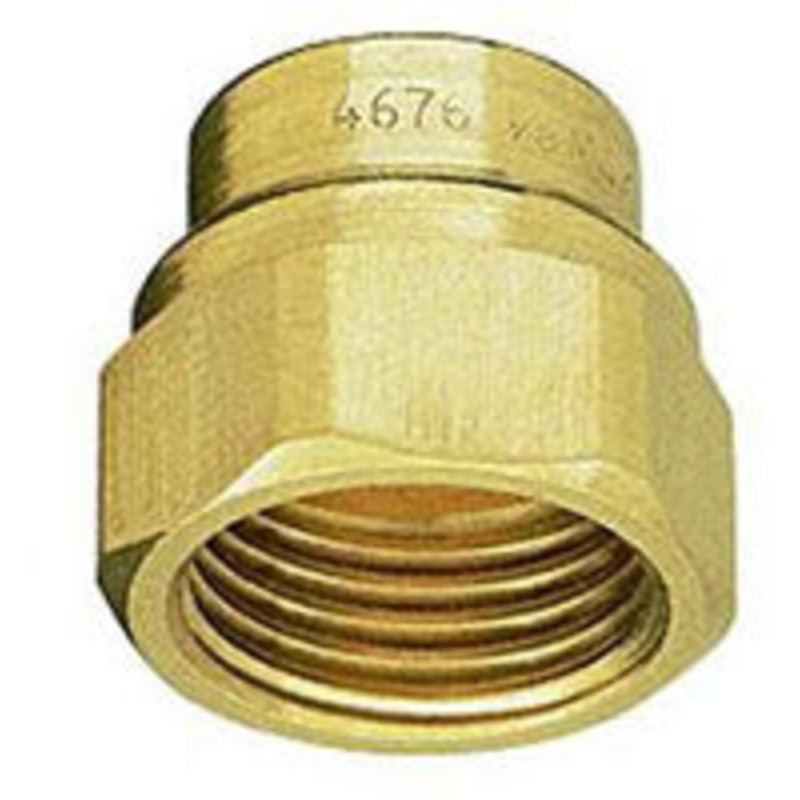 ADAPTOR BRASS NICKEL PLATED 1/8 THREAD CAP