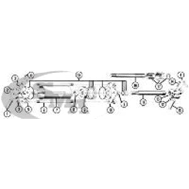 ROD FOR CROSS DB CYLINDER WITH 1-1/4 ROD, 4 BORE AND 8 ASAE STROKE