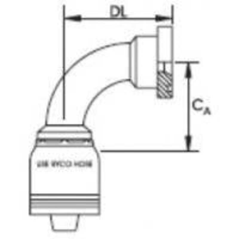 CODE 61 FLANGE 90 BEND