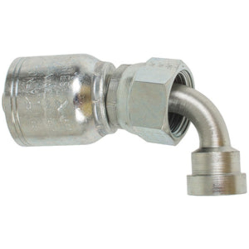 JIC FEMALE 90 DEGREE BEND WITH 1-5/16 INCH THREAD FOR 3/4 INCH HOSE