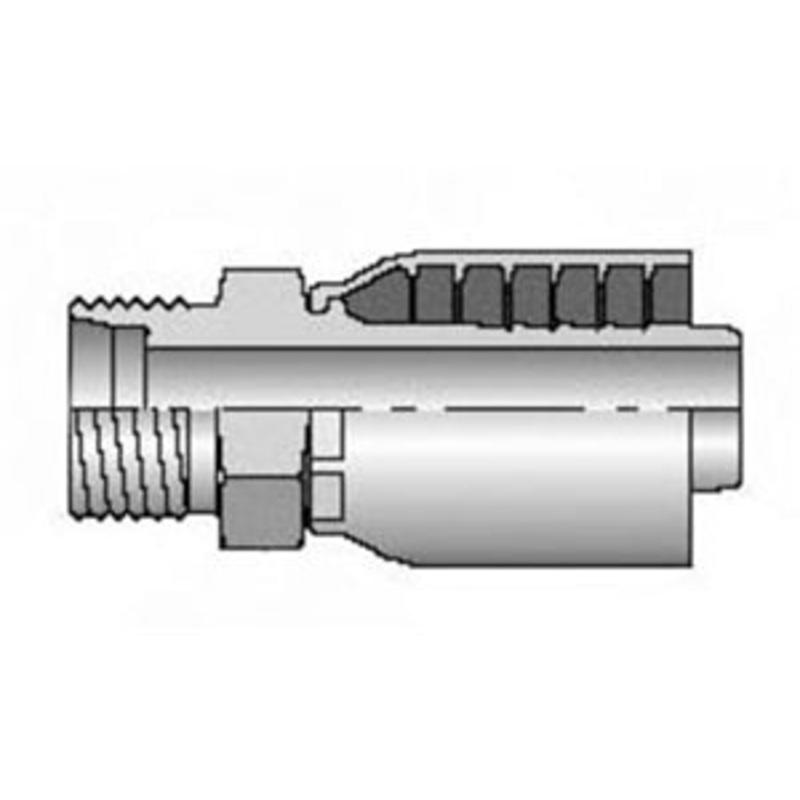 3/8 INCH HOSE X M16 METRIC L MALE STRAIGHT RIGID