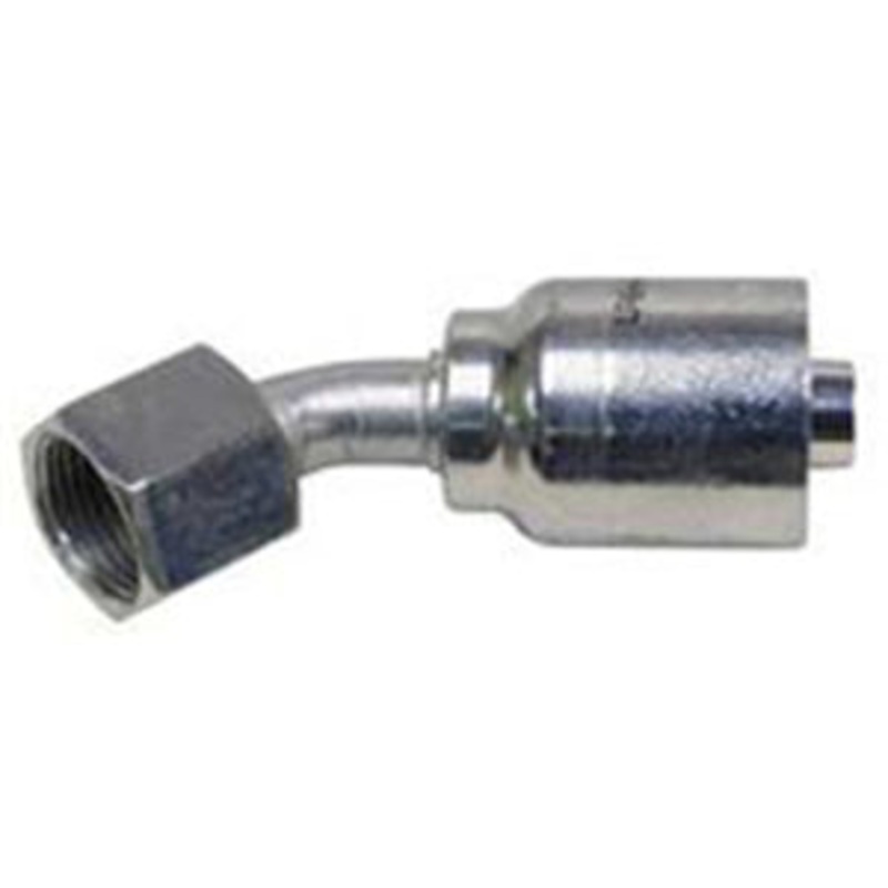 5/8 INCH HOSE X 7/8 JIC FEMALE ELBOW – 45 SWIVEL