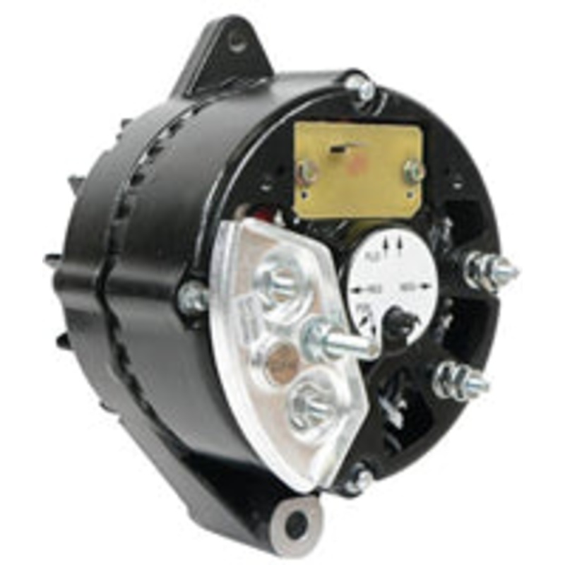 ALTERNATOR. 37 AMP, USED ON JOHN DEERE AGRICULTURAL AND INDUSTRIAL EQUIPMENT