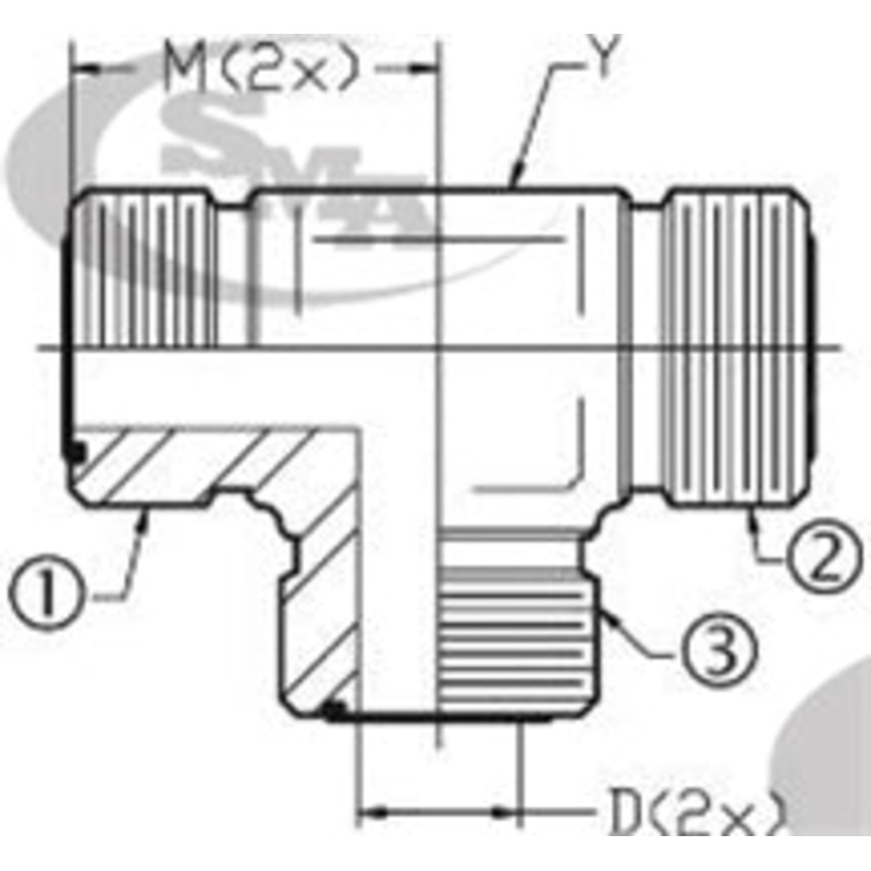 OFS X OFS X OFS – OFS UNION TEE – STEEL