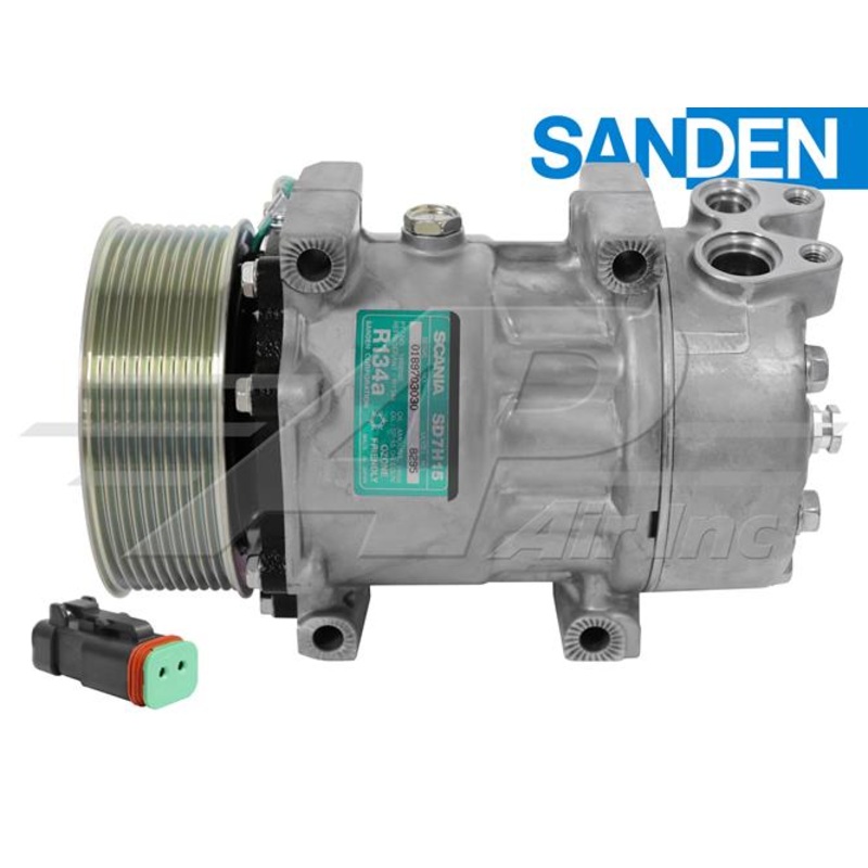 Sanden SD7H15, 4.69 10 Groove Clutch, 24V, Ye Head for Terex 15504811