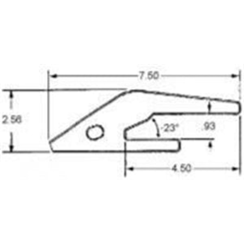 23 SERIES CAST PIN-ON ADAPTER FOR BUCKET TOOTH