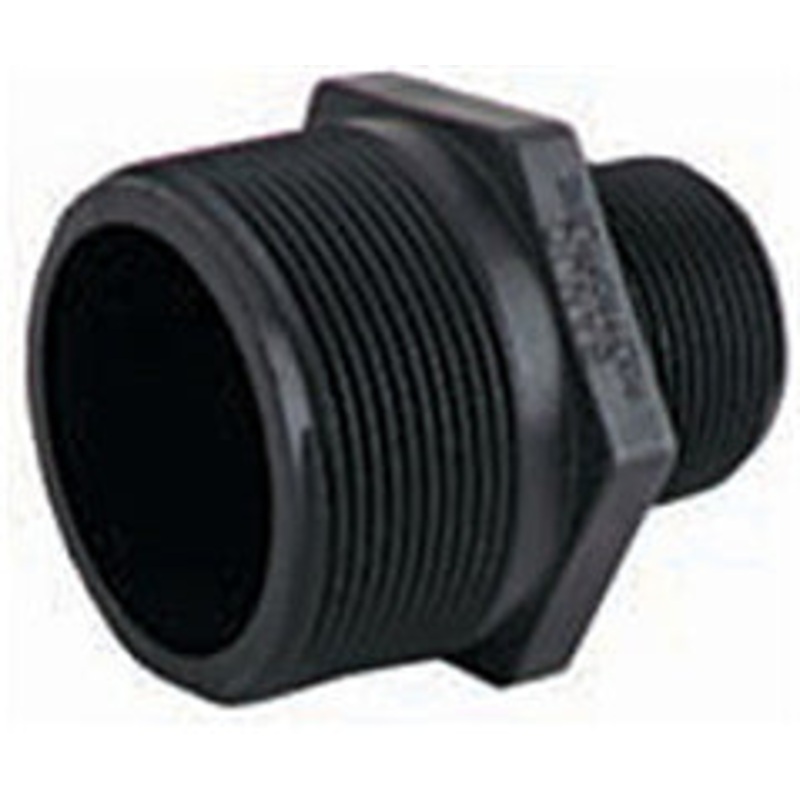 1/2 INCH X 3/8 INCH MNPT X FNPT  POLY REDUCER NIPPLE