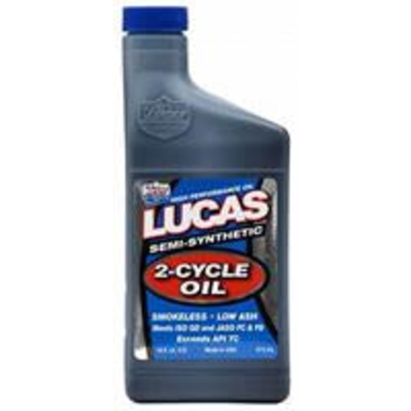 LUCAS SEMI-SYNTHETIC 2 CYCLE OIL -16 OZ
